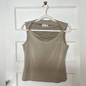 ❤️ Vintage boat neck polka dot tank